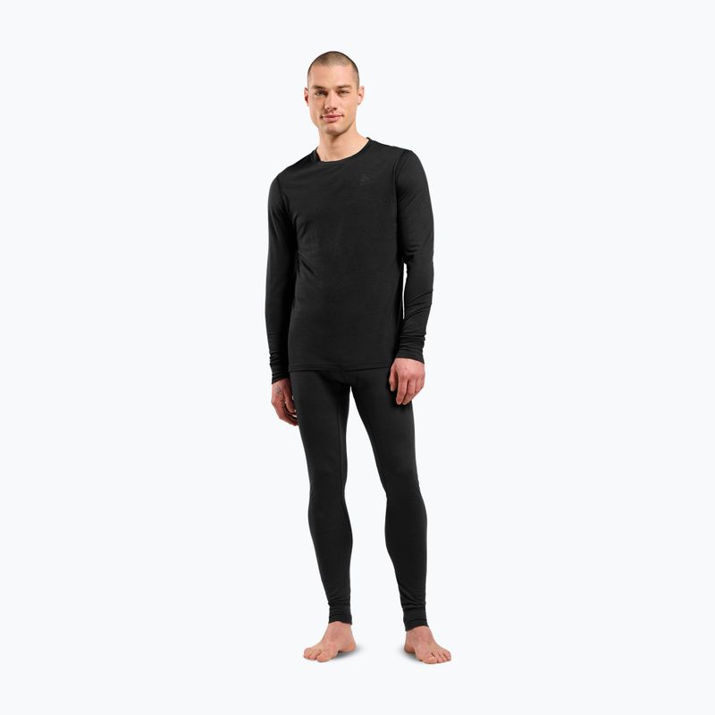 Мъжки термоактивен суитшърт ODLO Merino 200 Bl Top Crew Neck black 2