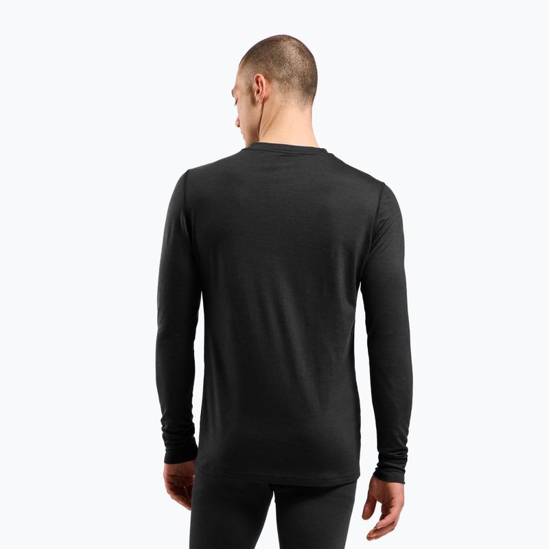 Мъжки термоактивен суитшърт ODLO Merino 200 Bl Top Crew Neck black 3