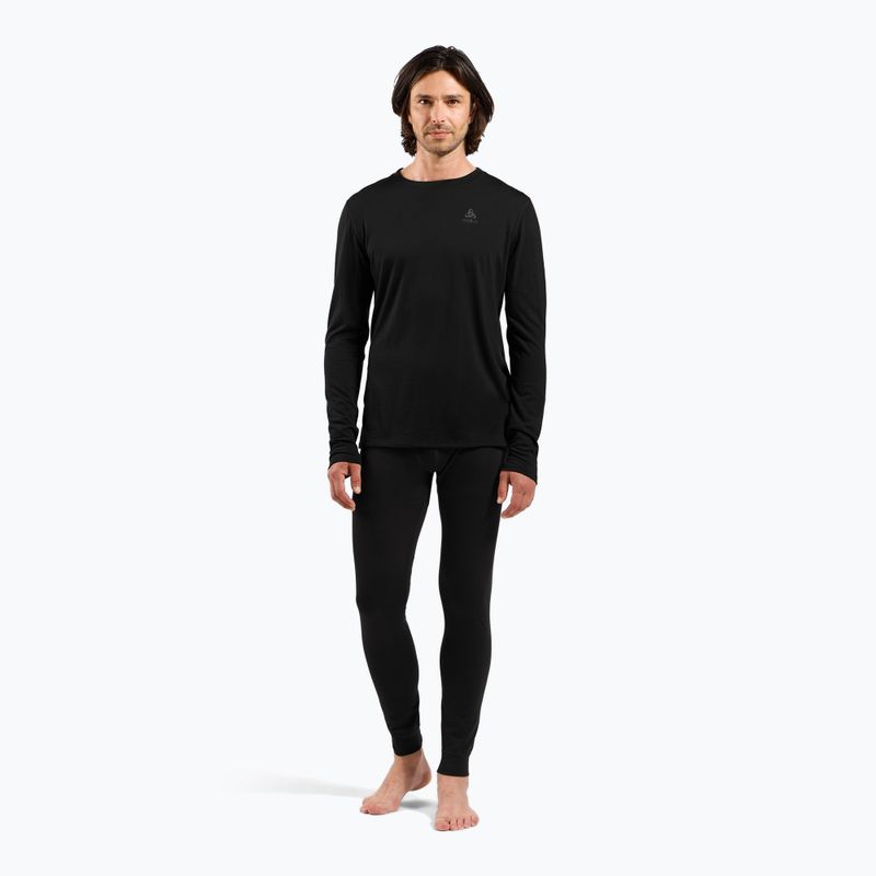 Мъжка термоактивна блуза с дълъг ръкав ODLO Merino 160 Bl Top Crew Neck black 2