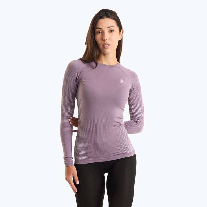 Дамска термоактивна блуза ODLO Performance Warm Bl Top Crew Neck gray ridge