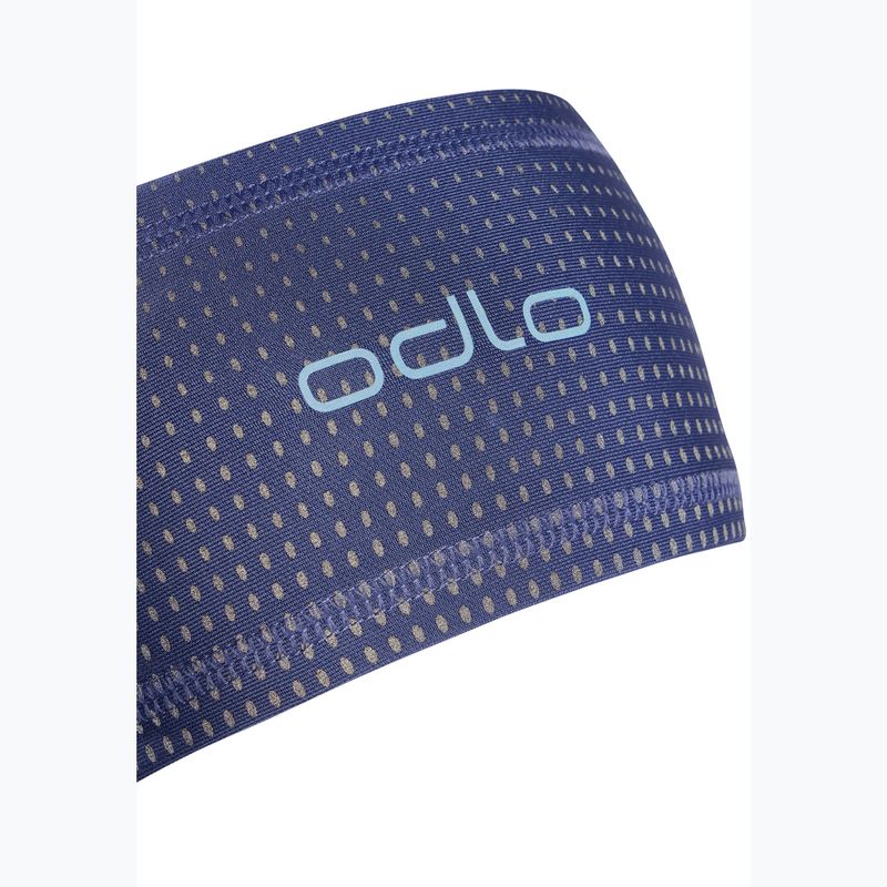 Лента за глава ODLO Polyknit Warm Reflective skipper blue 3