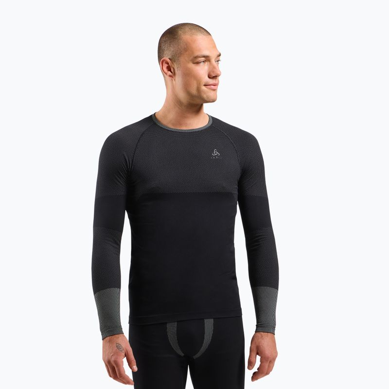Мъжка термоактивна блуза ODLO Fundamentals Performance Warm Bl Top Crew Neck black