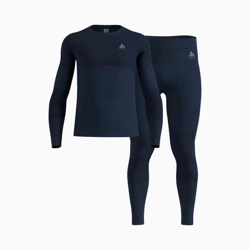 Мъжки комплект термоактивно бельо ODLO Fundamentals Performance Warm dark sapphire