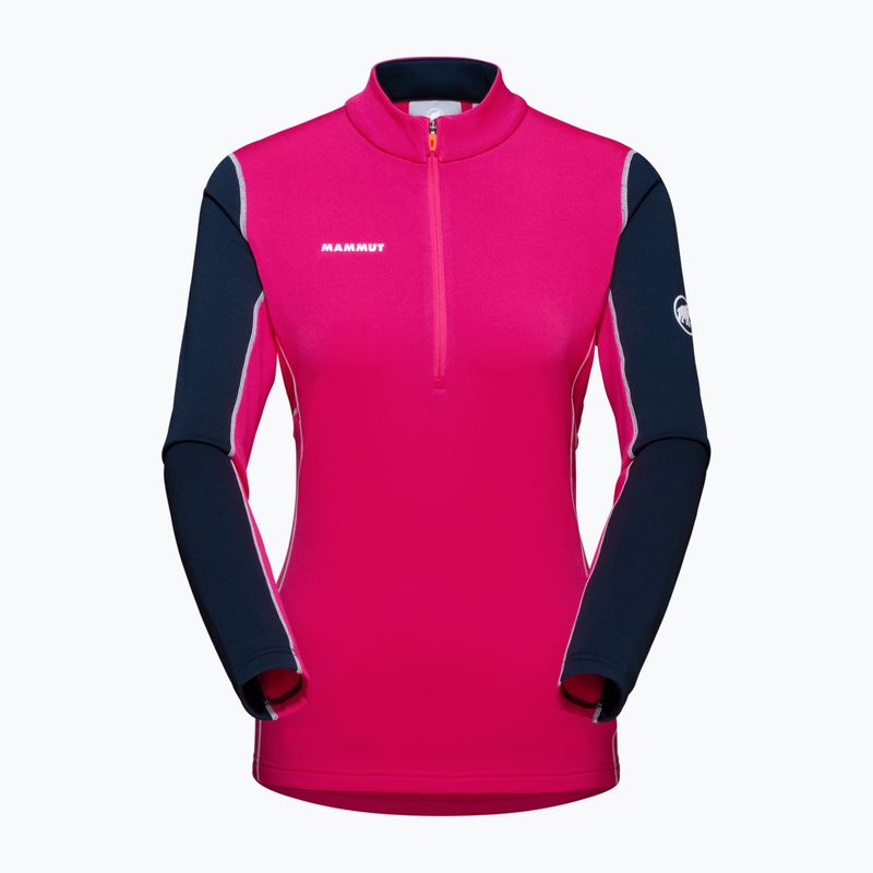 Дамски потник за трекинг MMMUT Aenergy ML Half Zip Pull розово и тъмносиньо 4