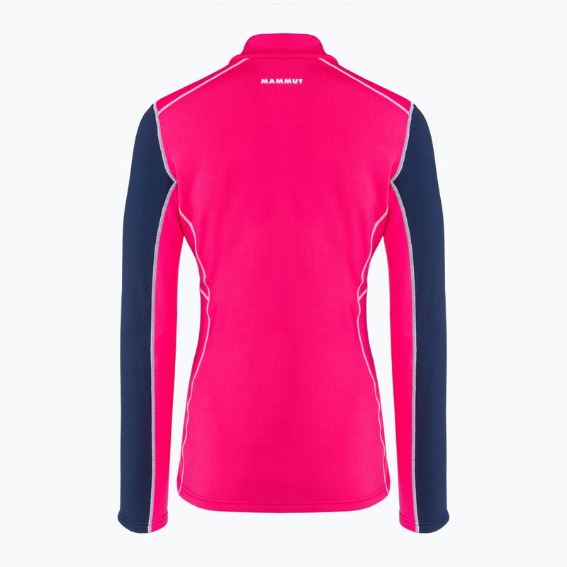 Дамски потник за трекинг MMMUT Aenergy ML Half Zip Pull розово и тъмносиньо 2