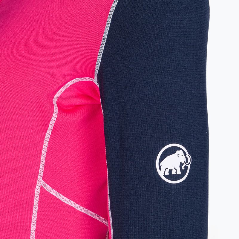 Дамски потник за трекинг MMMUT Aenergy ML Half Zip Pull розово и тъмносиньо 3