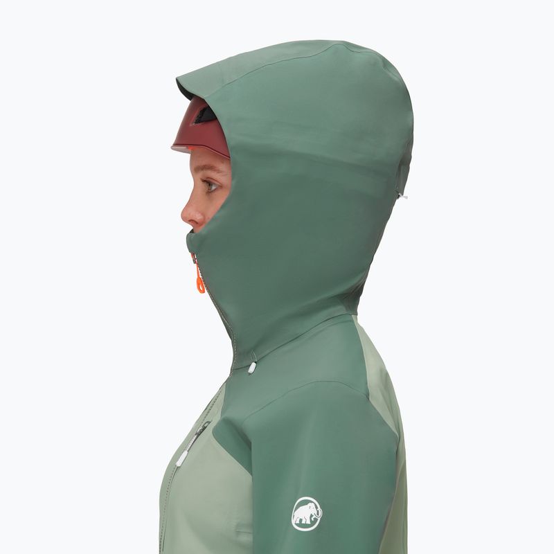 Mammut Alto Guide HS Дъждобран с качулка за жени зелен 1010-29570-40240-114 4