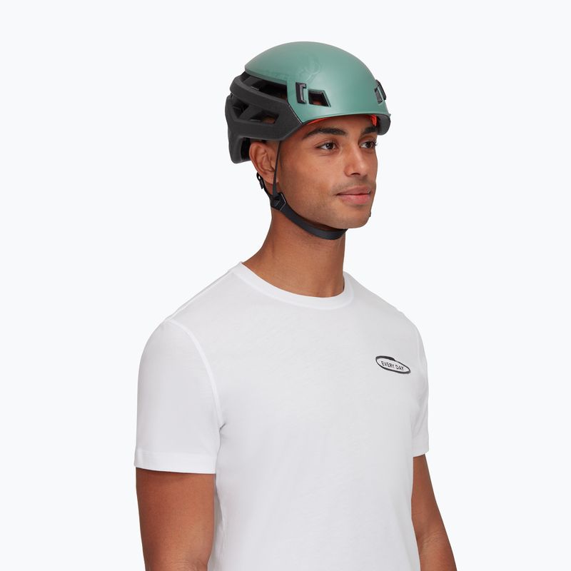 Зелена каска за катерене Mammut Wall Rider 9