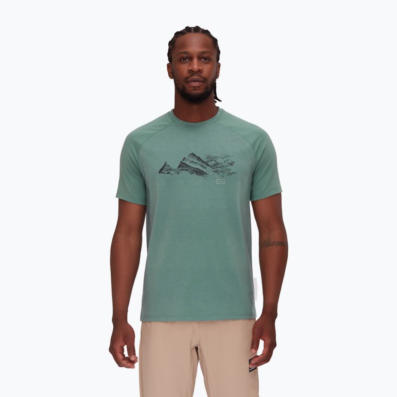 Мъжка тениска за трекинг Mammut Mountain Finsteraarhorn dark jade