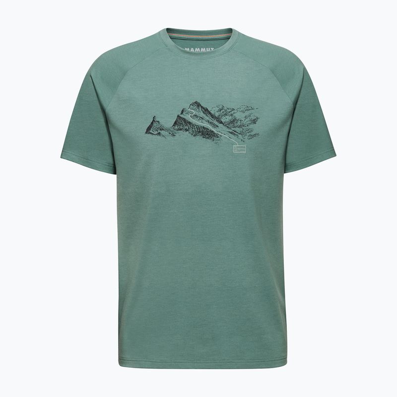 Мъжка тениска за трекинг Mammut Mountain Finsteraarhorn dark jade 4