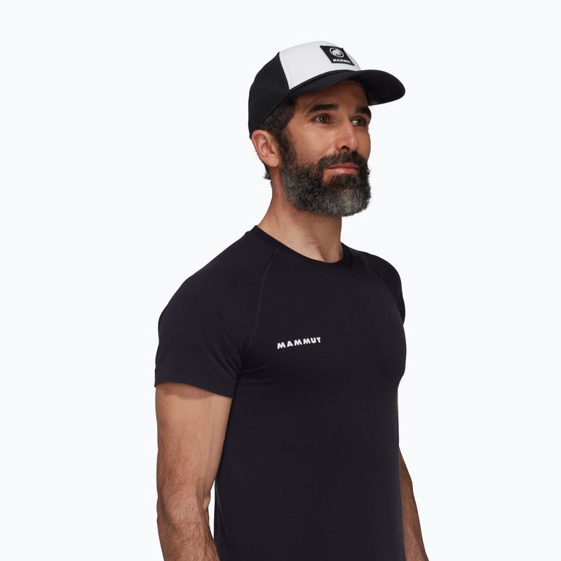 Мъжка шапка с козирка Mammut Crag Logo white/black 3
