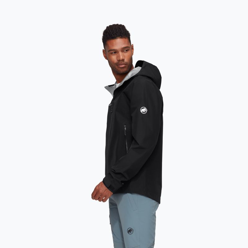 Мъжко яке за дъжд Mammut Crater Light HS Hooded Jacket Men black 3