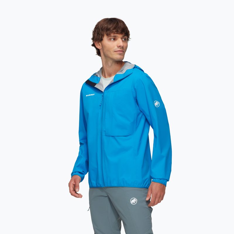 Mammut Ducan Light HS Мъжко дъждобран с качулка ледниково синьо 3