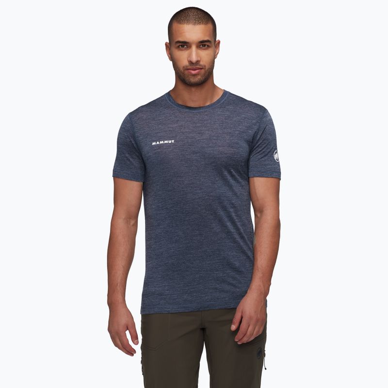 Mammut Tree Wool FL мъжка тениска за трекинг marine melange