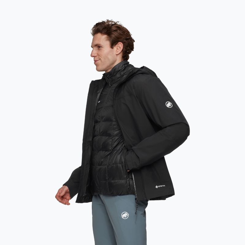 Мъжко яке 3-в-1 Mammut Treeline 3 in 1 HS Hooded Jacket Men black/black 3