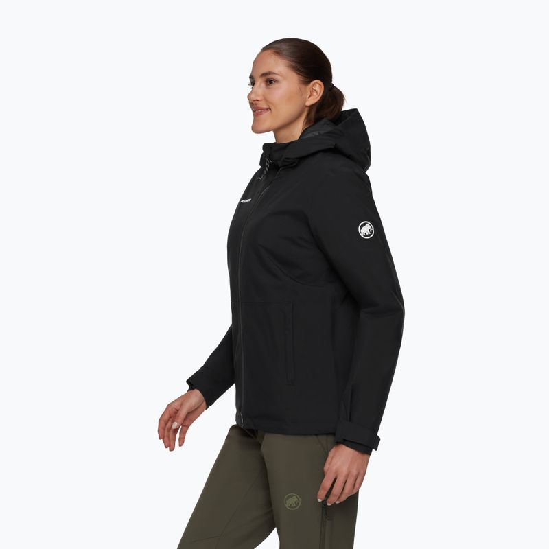 Дамско яке за дъжд Mammut Linard HS Thermo Hooded Jacket Women black 3