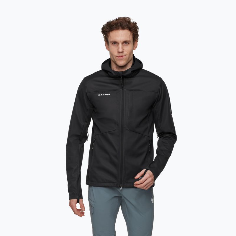 Мъжко softshell яке Mammut Ultimate VIII Softshell Hooded black