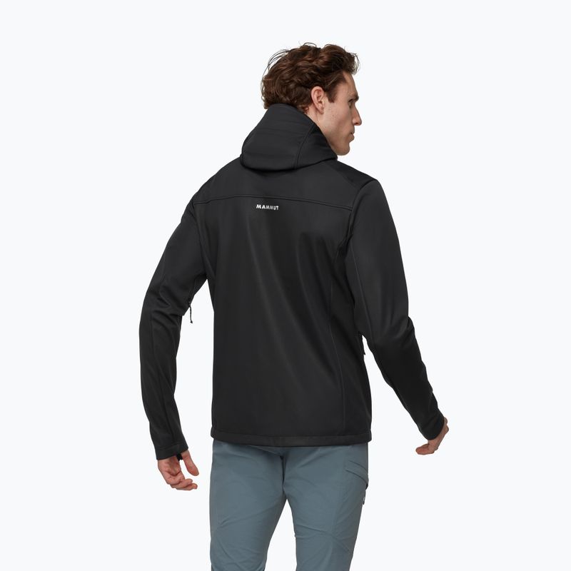 Мъжко softshell яке Mammut Ultimate VIII Softshell Hooded black 2