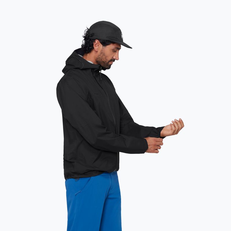 Мъжко ветроустойчиво яке Mammut Ducan HS Hooded black 4