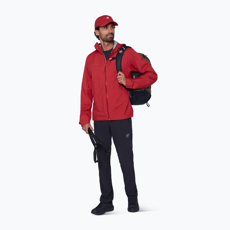 Мъжко ветроустойчиво яке Mammut Ducan HS Hooded dark mammut red 2