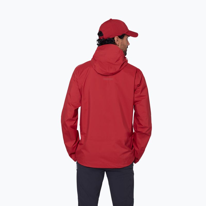 Мъжко ветроустойчиво яке Mammut Ducan HS Hooded dark mammut red 3