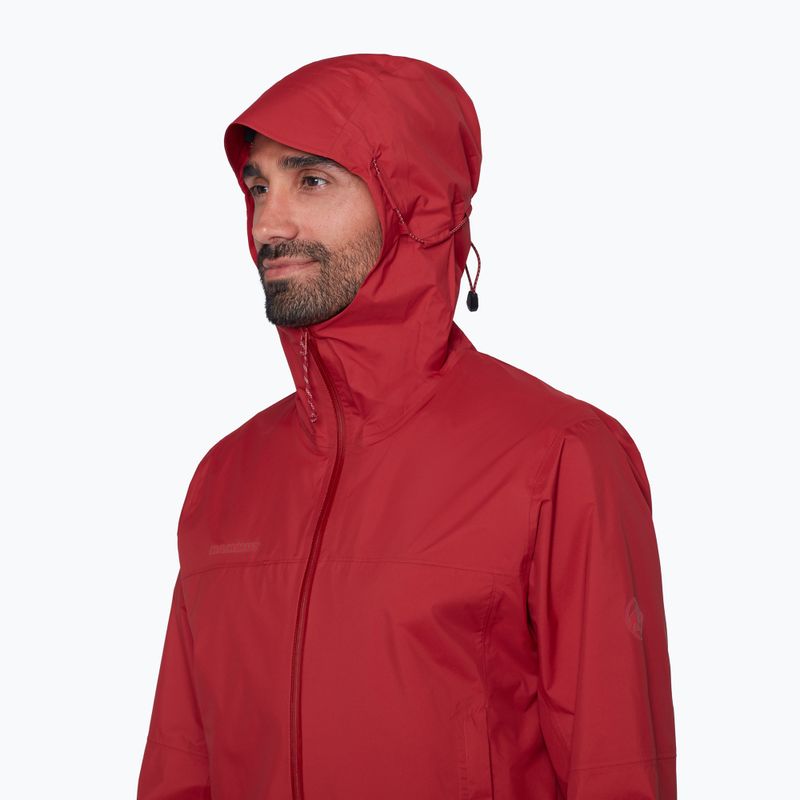 Мъжко ветроустойчиво яке Mammut Ducan HS Hooded dark mammut red 5