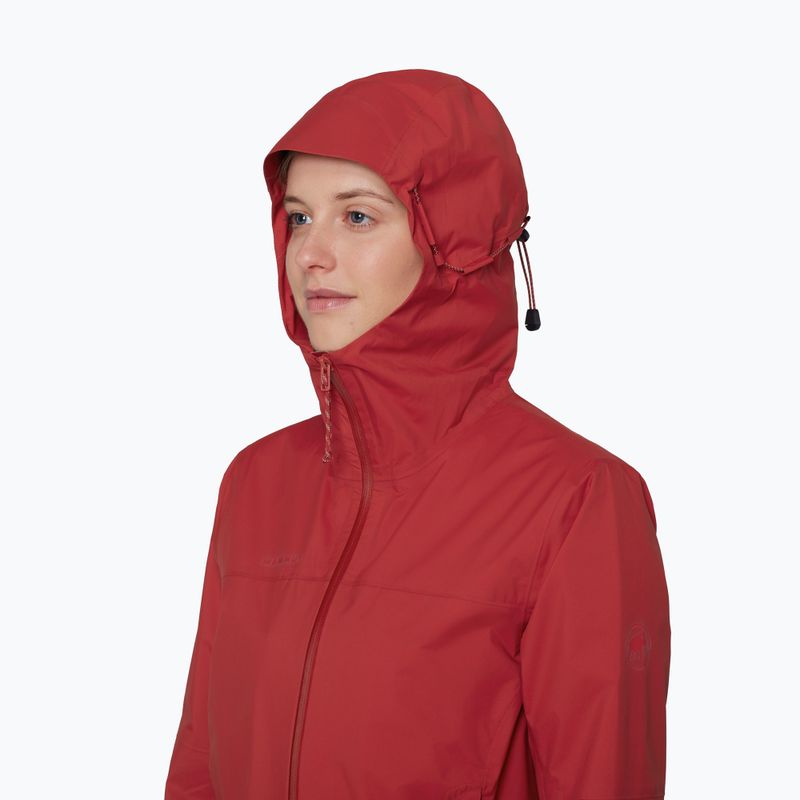 Дамско ветроустойчиво яке Mammut Ducan HS Hooded dark mammut red 5