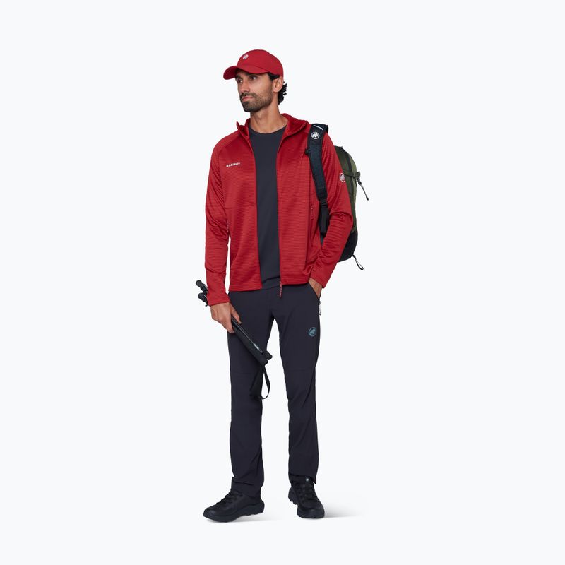Мъжки трекинг суитшърт Mammut Crag ML Hooded dark mammut red 2