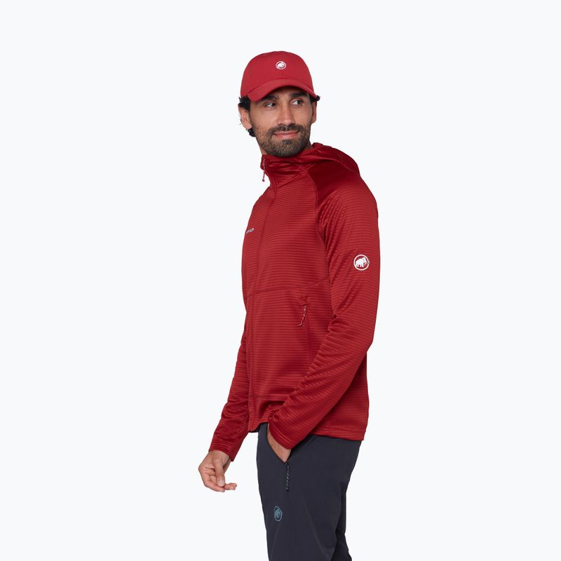 Мъжки трекинг суитшърт Mammut Crag ML Hooded dark mammut red 4