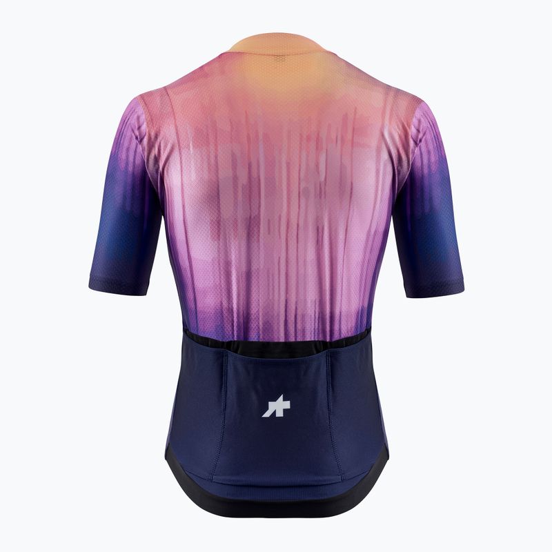Мъжка тениска за колоездене ASSOS Equipe R S11 surface violet trip 2