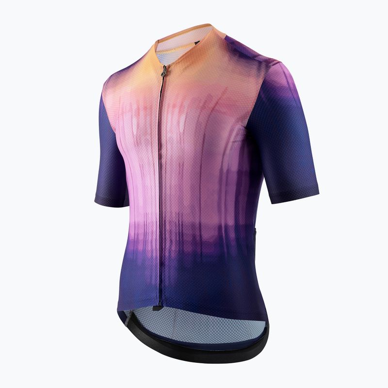 Мъжка тениска за колоездене ASSOS Equipe R S11 surface violet trip 4