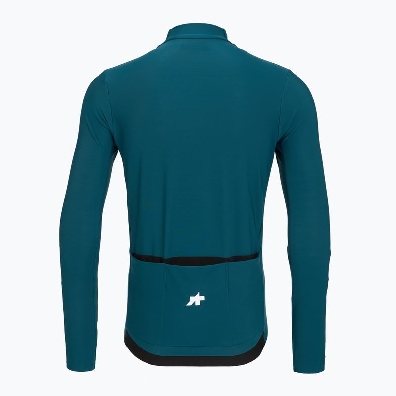 Мъжка велосипедна блуза с дълъг ръкав ASSOS Mille GT Spring Fall Jersey S11 deep petrol 2