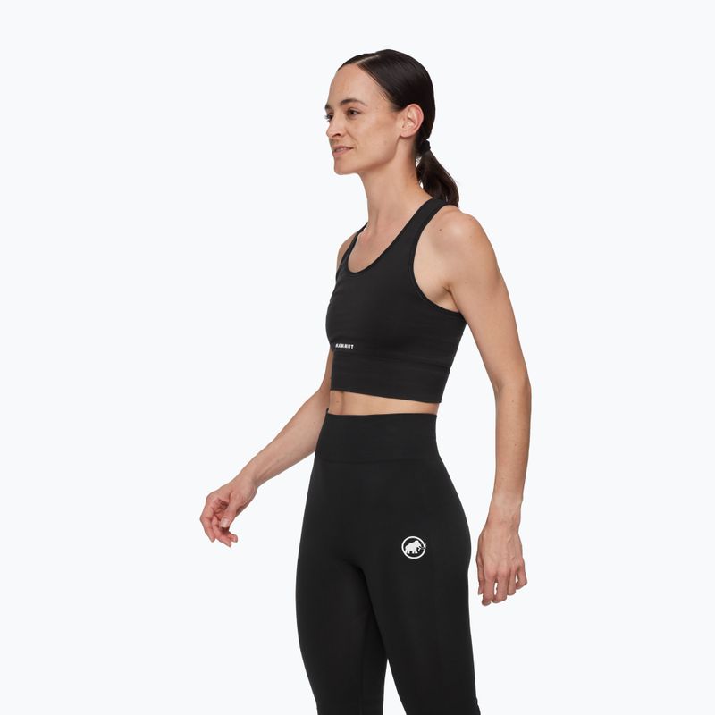 Термоактивен сутиен Mammut All-Mountain Seamless BL Sport black/white 3