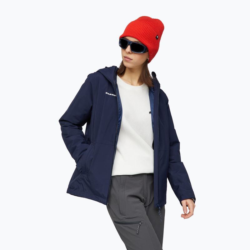 Дамско яке за дъжд Mammut Linard HS Thermo Hooded Jacket Women marine 4