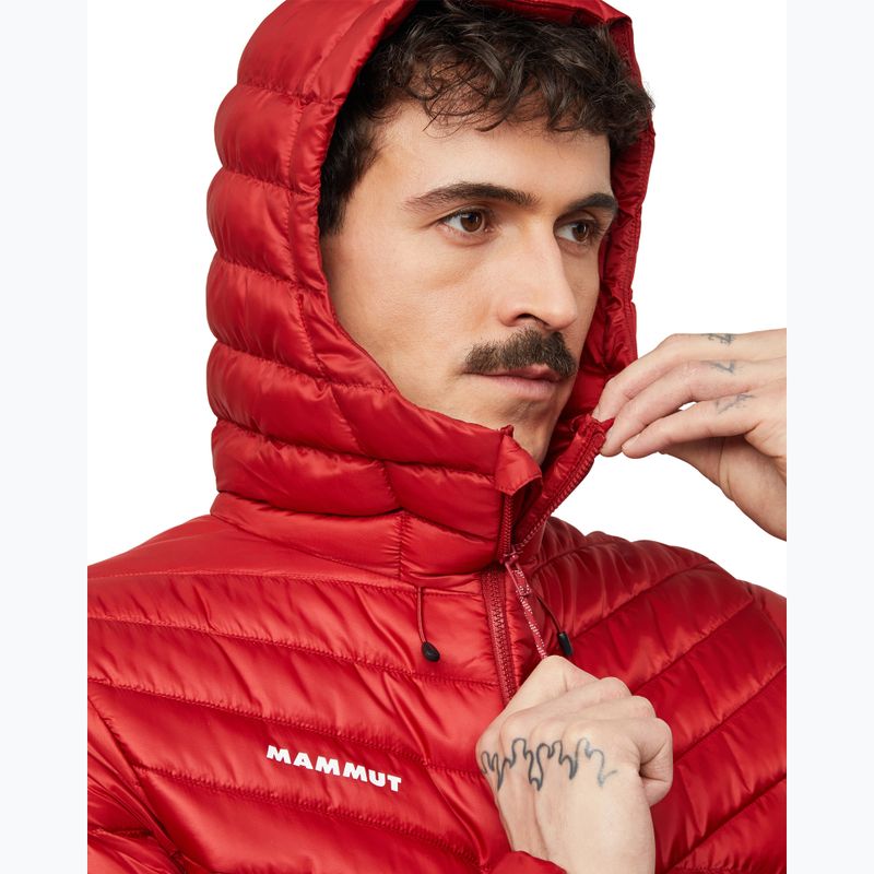 Мъжко ватирано яке Mammut Albula IN Hooded Jacket Men dark mammut red 5
