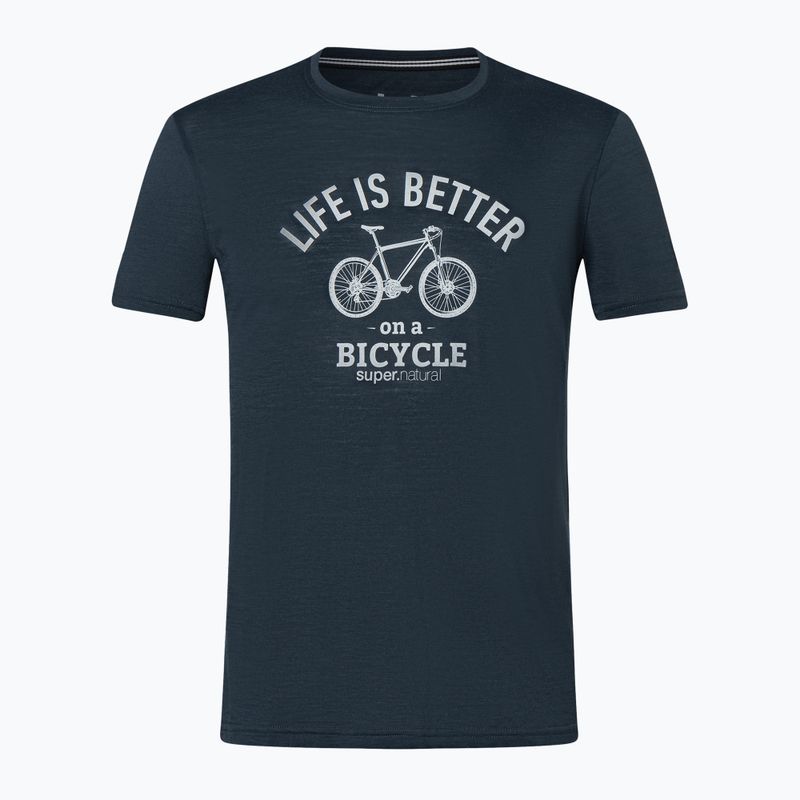 Мъжка тениска Super.natural Better Bike Tee blueberry/vapor grey 3