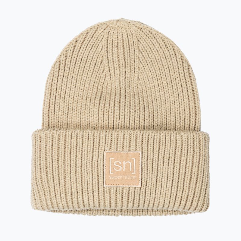 Зимна шапка super.natural KriTeeini Beanie white pepper 2
