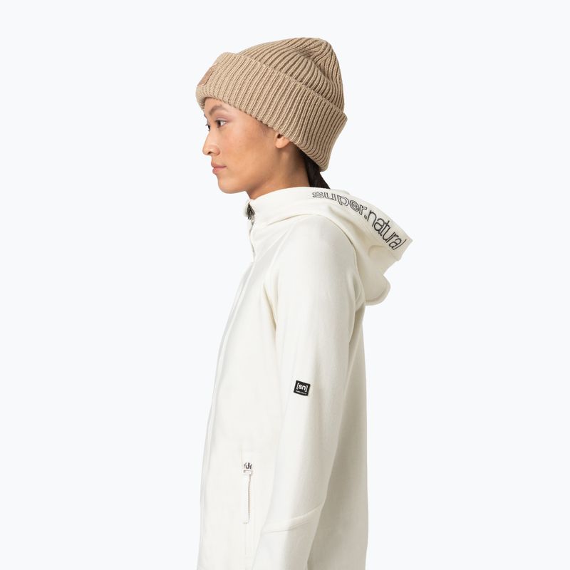 Зимна шапка super.natural KriTeeini Beanie white pepper 4