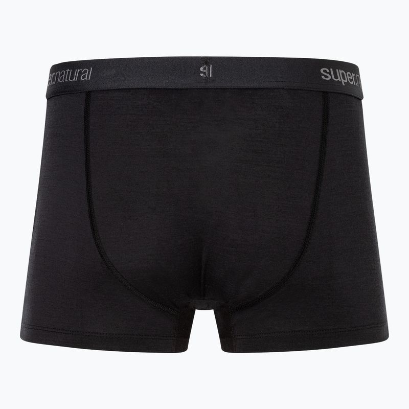 Мъжки термоактивни боксерки super.natural Tundra 175, 2 чифта jet black/jet black 2