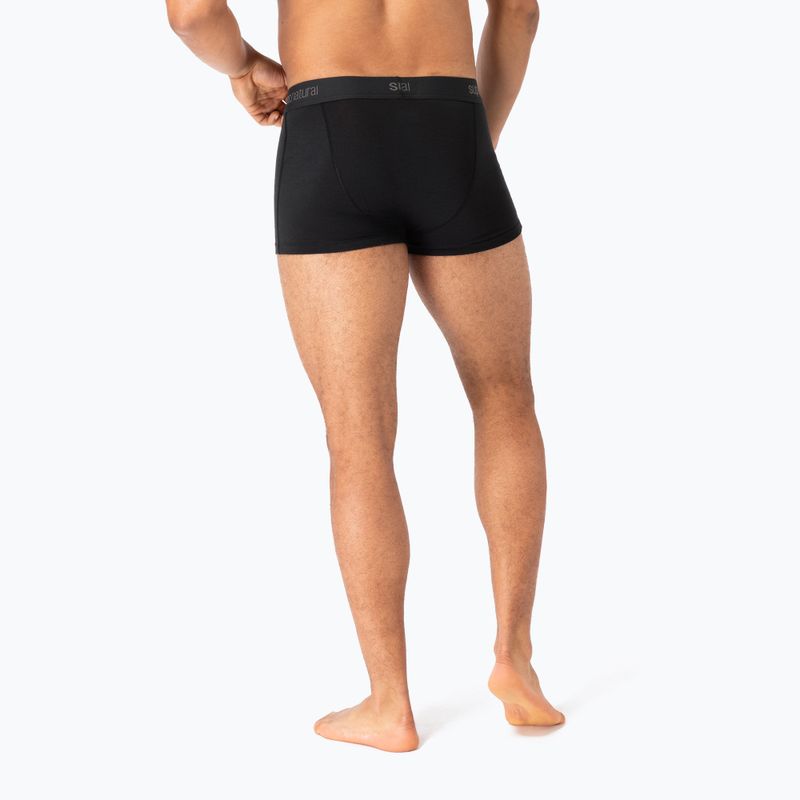 Мъжки термоактивни боксерки super.natural Tundra 175, 2 чифта jet black/jet black 5