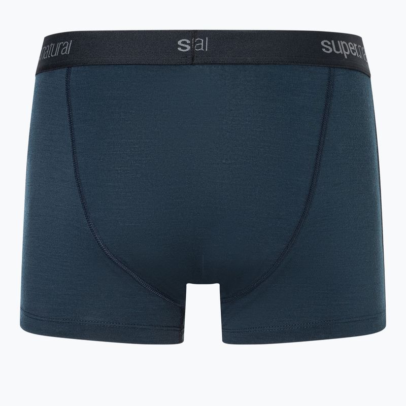 Мъжки термоактивни боксерки super.natural Tundra 175 2 чифта blueberry/blueberry 2
