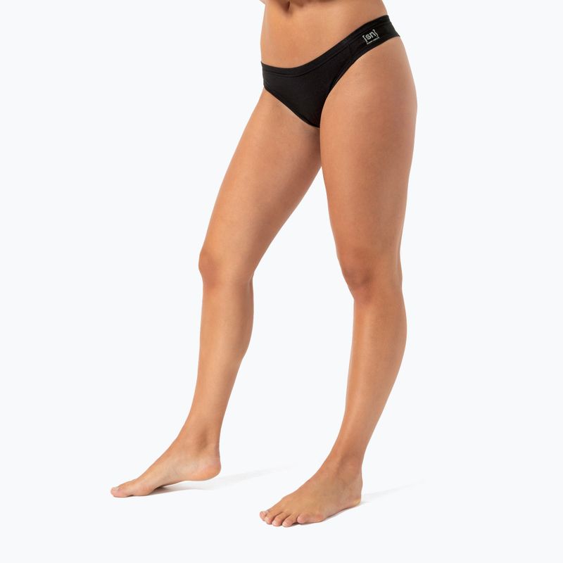 Дамски термоактивни бикини super.natural Tundra 175 Thong jet black 3