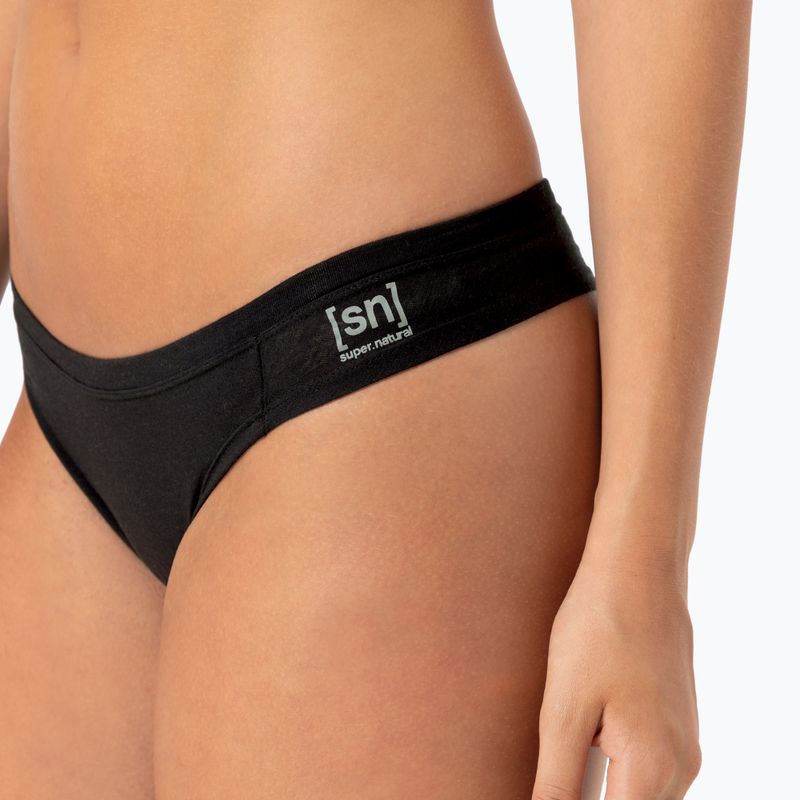 Дамски термоактивни бикини super.natural Tundra 175 Thong jet black 6