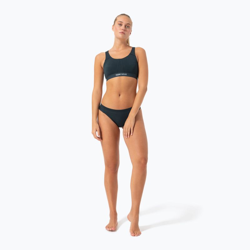 Дамски термоактивни бикини super.natural Tundra 175 Thong Blueberry 4