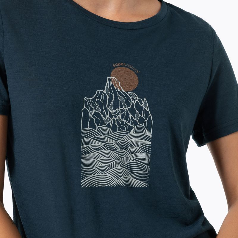Дамска тениска super.natural Preikestolen Cliffs Tee blueberry/feather grey/copper 2