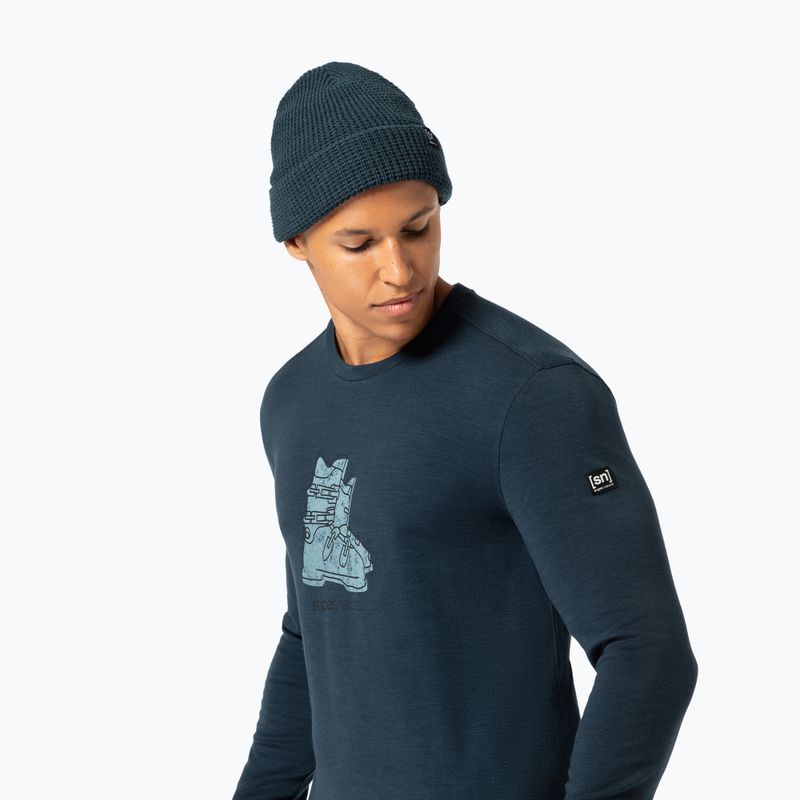 Зимна шапка super.natural City Beanie blueberry 3