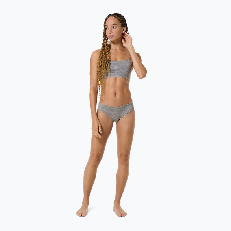 Дамски термоактивни бикини super.natural Tundra 175 Thong кашмир сив меланж 4