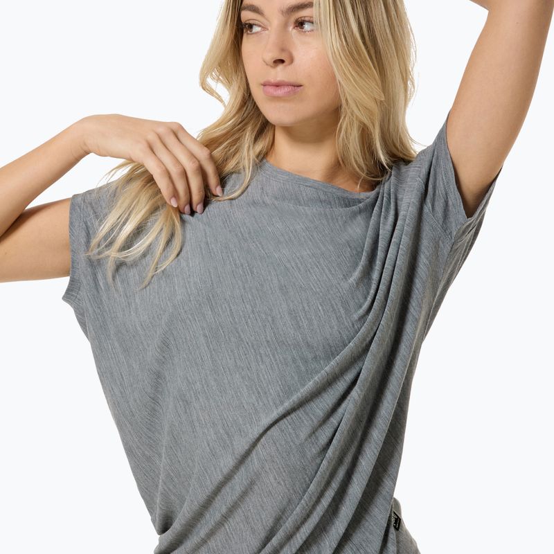 Дамска тениска за йога super.natural Yoga Loose Tee cashmere grey melange 3
