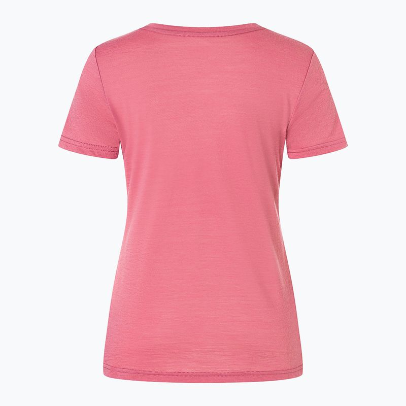 Дамска тениска super.natural Flower Boots Tee mauvewood/blueberry 5