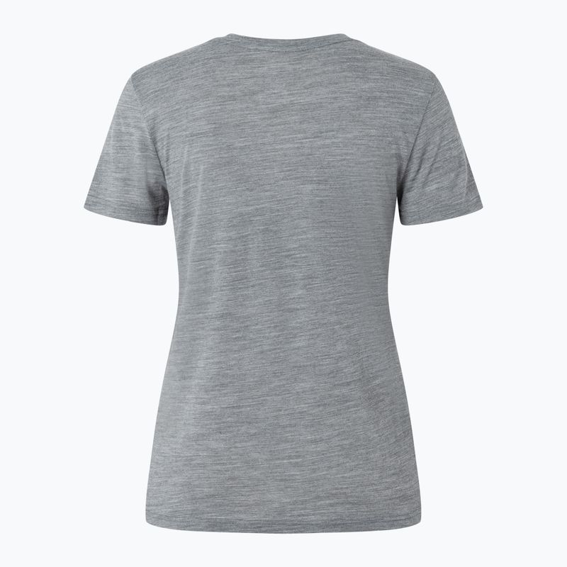 Дамска тениска super.natural Ornament Tee cashmere grey melange/leaf melange/white stone 5